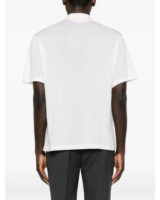 Lisa Yang White Carter Polo Shirt for men