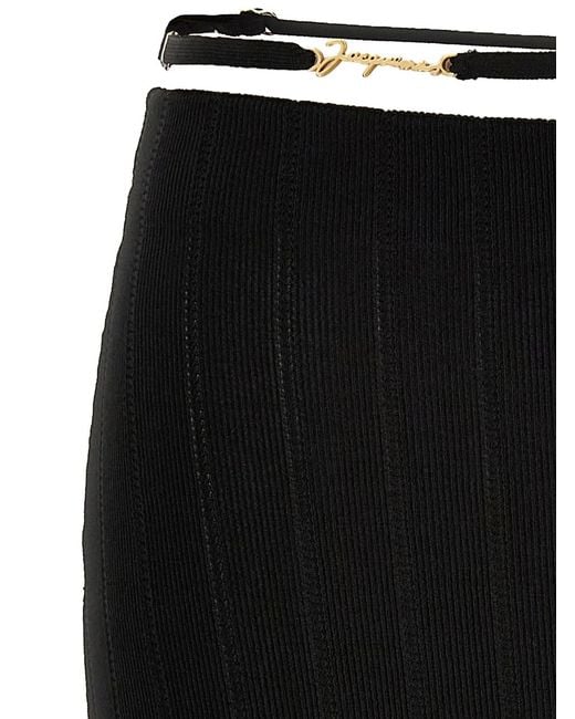 Jacquemus Black 'La Jupe Pralù' Skirt