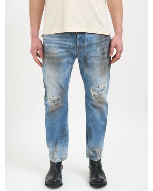 DSquared² Blue Bro Denim Trousers for men