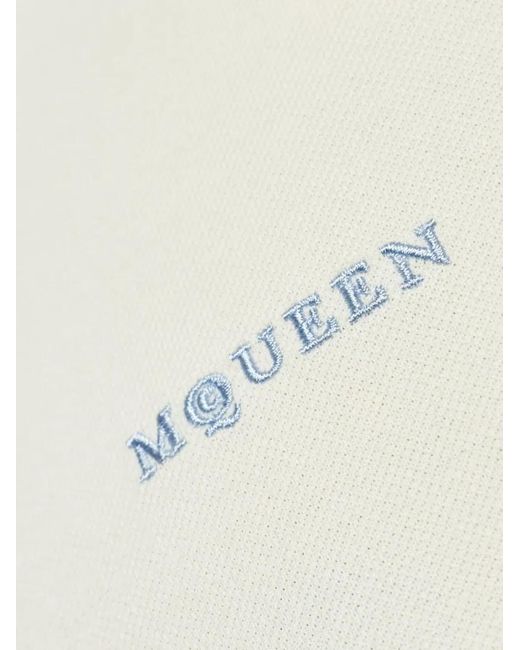 McQueen White Logo Emb Polo for men
