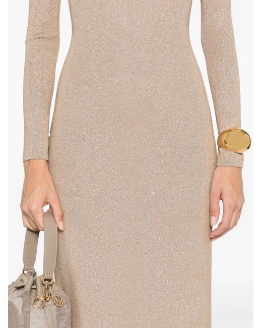 Max Mara Natural Knit Lurex Dress "Bracco"