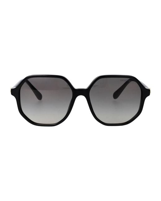 Swarovski Black Acetate Sunglasses