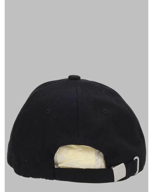 KENZO Black Cotton Cap for men