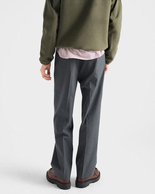 Prada Gray Pantalone for men