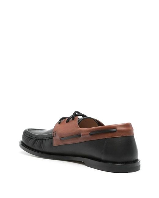 Loewe Brown 'Campo' Boat Shoe for men