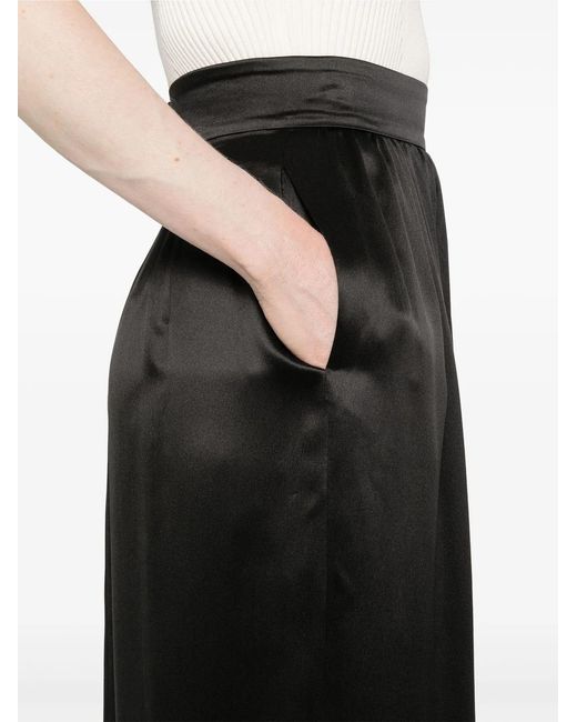 Dolce & Gabbana Black Dolce & Gabbana Viscose Long Skirt