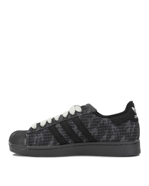 Adidas Originals Black "Superstar Ii" Low-Top Sneakers for men