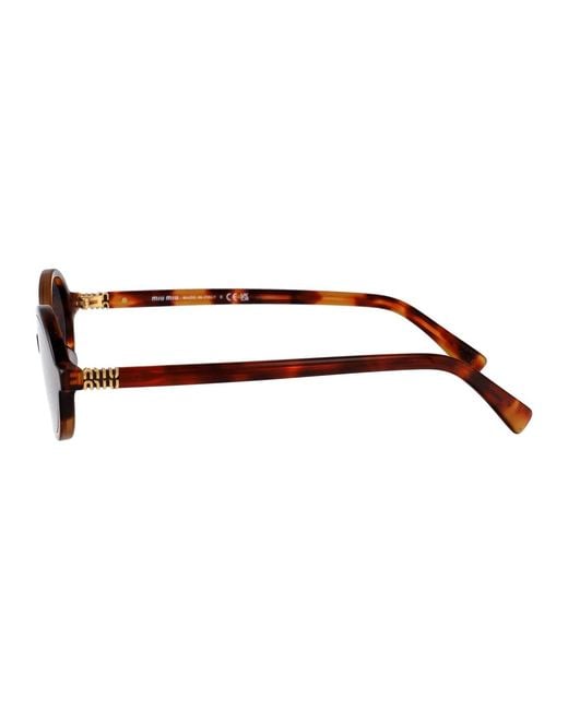 Miu Miu Brown Sunglasses 0Mu 04Zs 21C40O/18/140