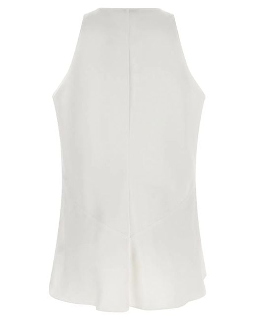 Brunello Cucinelli White Top Twill Fluid