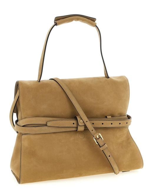 Moschino Metallic 'Tie Me' Shoulder Bag
