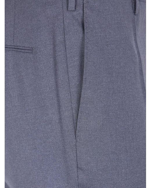 Incotex Blue Classic Chino Trousers for men