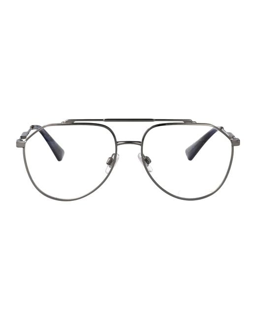 Dolce & Gabbana Gray Dolce & Gabbana Metal Glasses for men