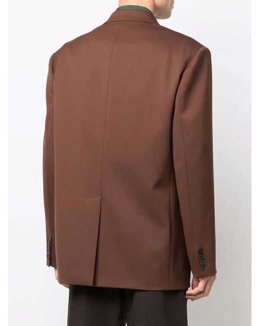 Valentino Brown Giacca 2 Bottoni for men