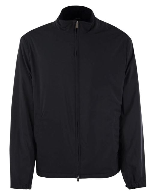 Fedeli Blue Bomber Jacket for men