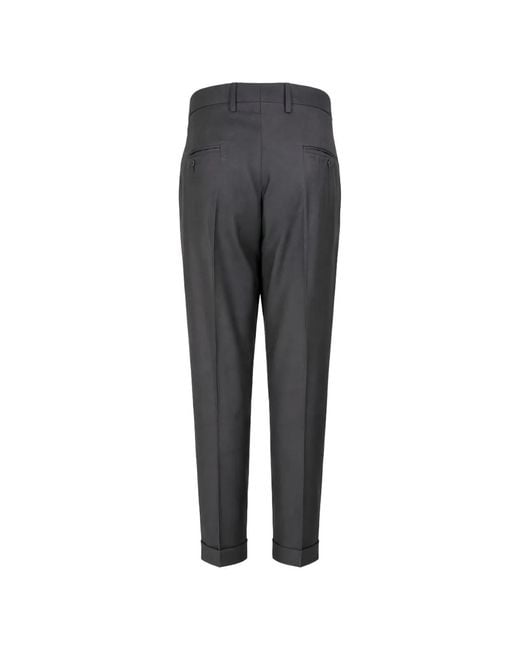 GTA Black Cotton Trousers for men