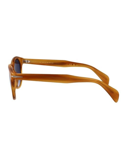 David Beckham Blue Horn Acetate Sunglasses for men
