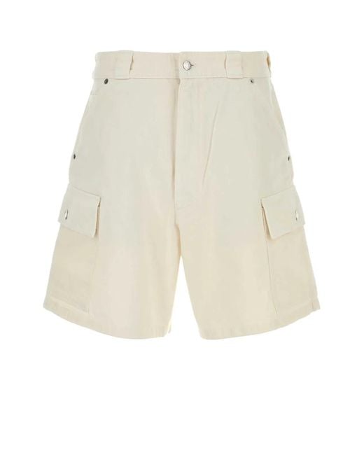 Prada White Denim Bermuda Shorts for men