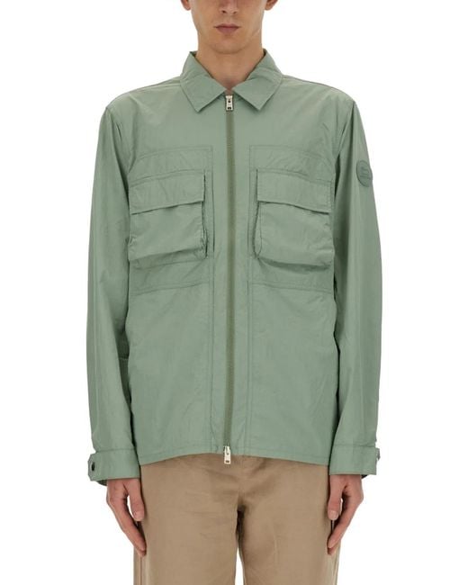 Woolrich Green Nylon Shirt for men