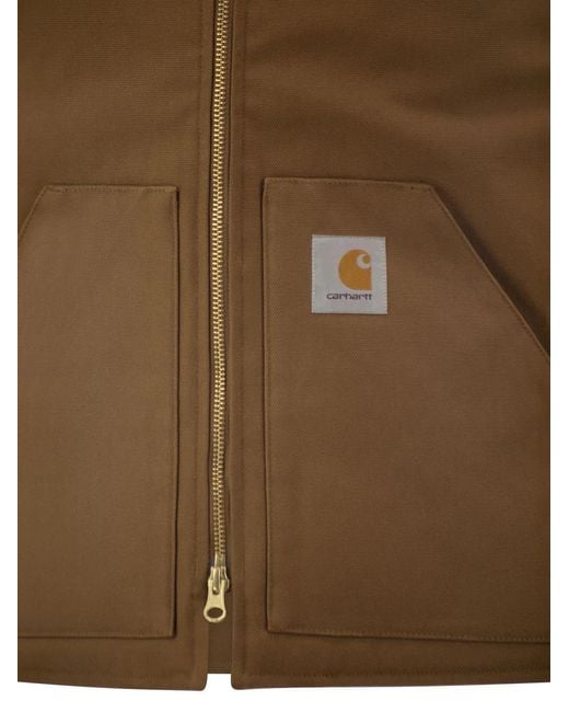 Carhartt Brown Padded Cotton Canvas Vest