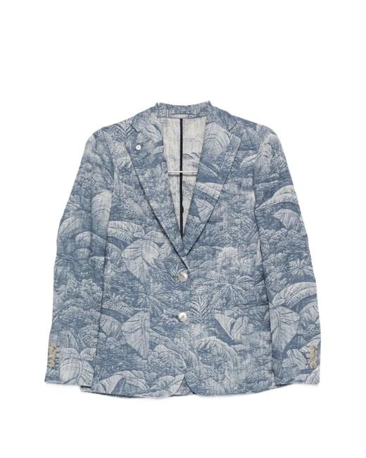 L.b.m. 1911 Blue Single-Breasted Jacket