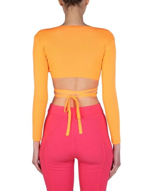 MSGM Pink Top Cropped