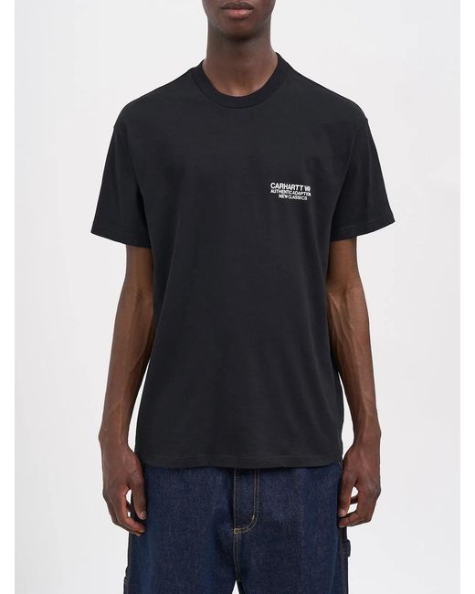 Carhartt Black T-Shirt S/S Sean Hamilton 03 for men