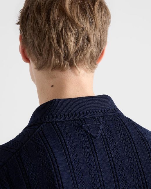 Prada Blue Polo for men