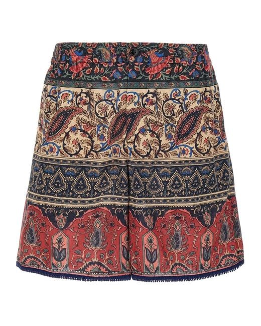 Valentino Garavani Multicolor 'Voyage Imaginaire' Bermuda Shorts for men