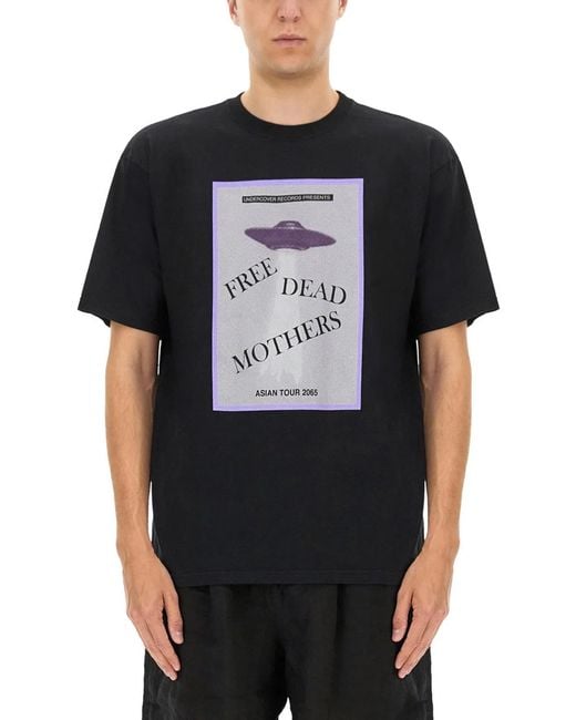 Undercover Black T-Shirt With Print for men