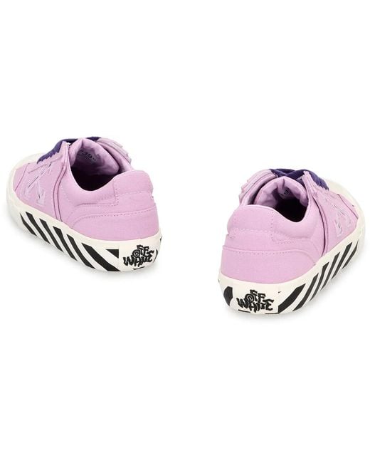 Off-White c/o Virgil Abloh Purple Sneakers Low-Top Vulcanized Undercut