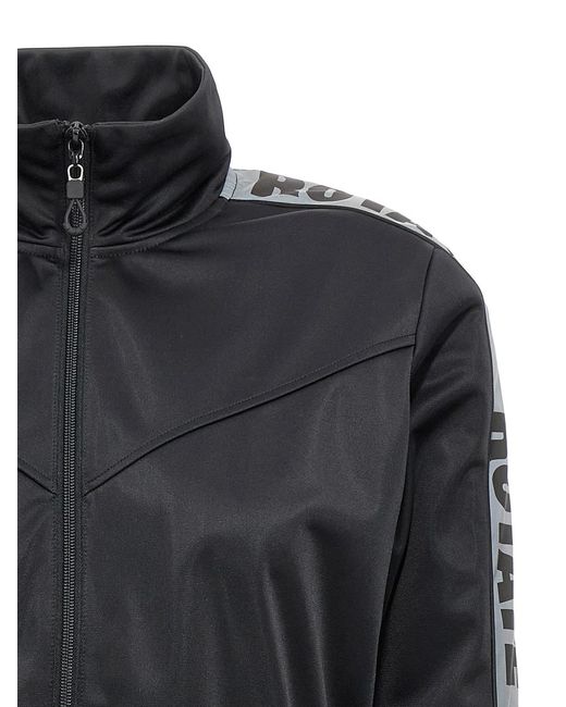 ROTATE BIRGER CHRISTENSEN Black Rotate Birger Christensen Sunday Capsule Cropped Sweatshirt