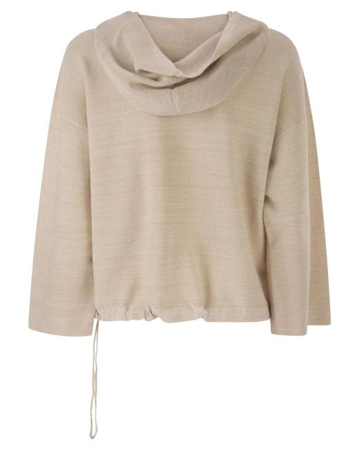 Fabiana Filippi Natural Hooded Jumper