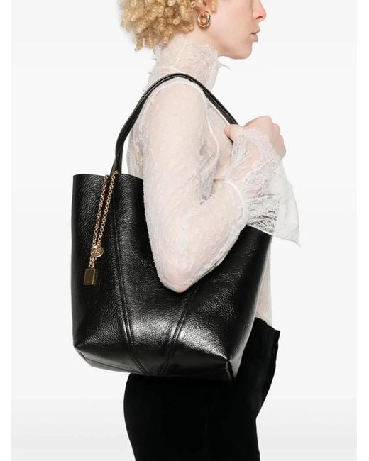 Chloé Black Chloe Spin Tote Bag
