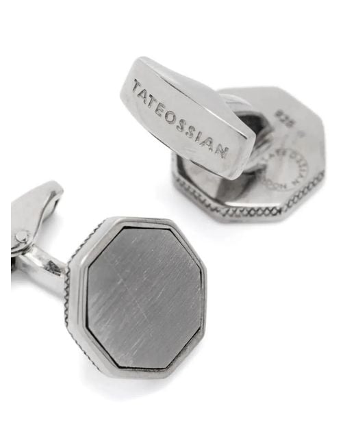 Tateossian Gray Cufflinks for men