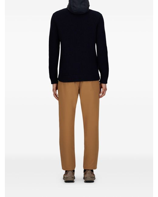 Herno Blue Hooded Zip Jacket for men