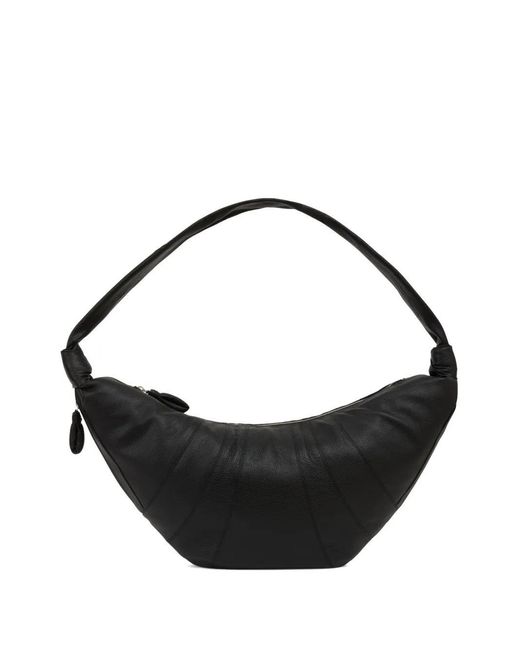 Lemaire Black Croissant Large Handbag for men
