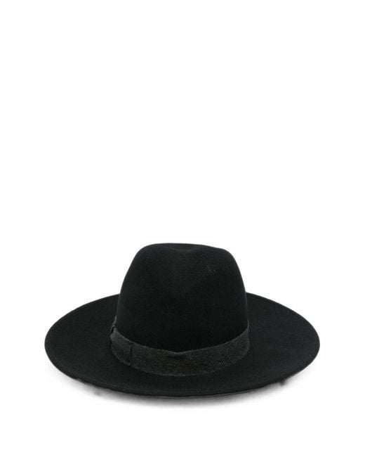 Borsalino Black Deva Wool Hat