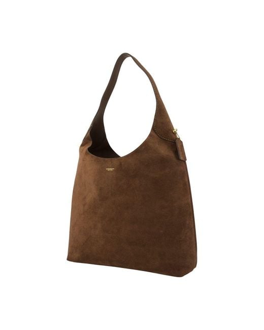COACH Brown Brooklyn 9 Shoulder Bag
