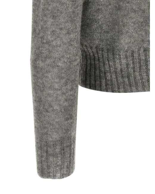 Tom Ford Gray Cashmere And Silk Polo Shirt for men