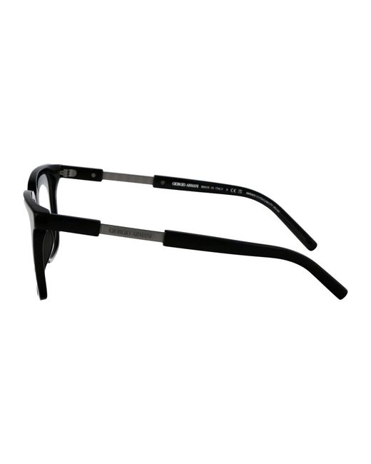 Giorgio Armani Black Acetate Optical Glasses for men