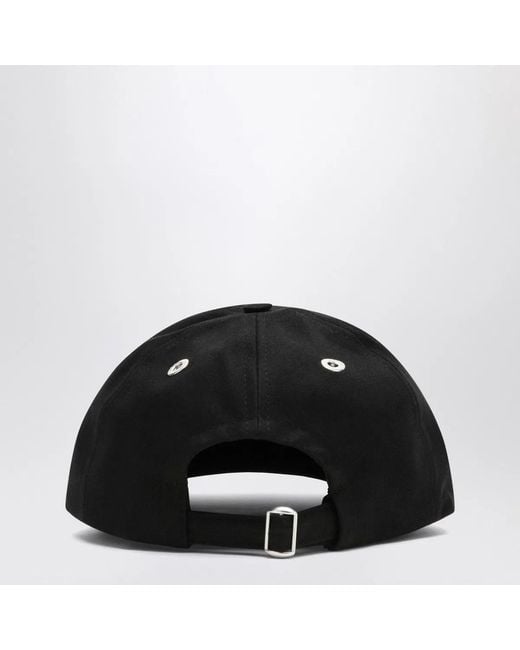 AMI Black Baseball Cap With Logo for men