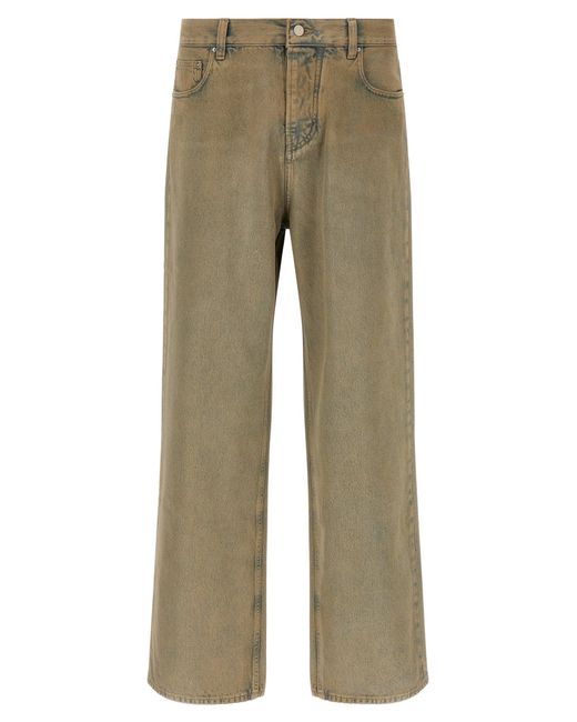 Amiri Natural Wide Leg Jeans for men