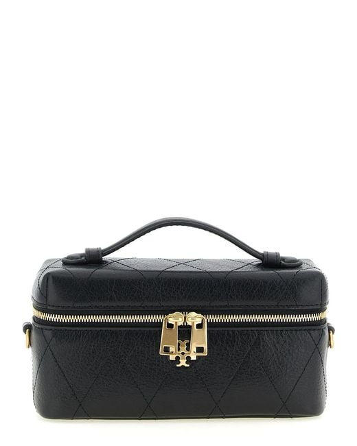 Tory Burch Black 'Charlie' Vanity Case Crossbody Bag