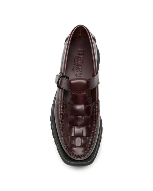 Hereu White Soller Leather Loafers