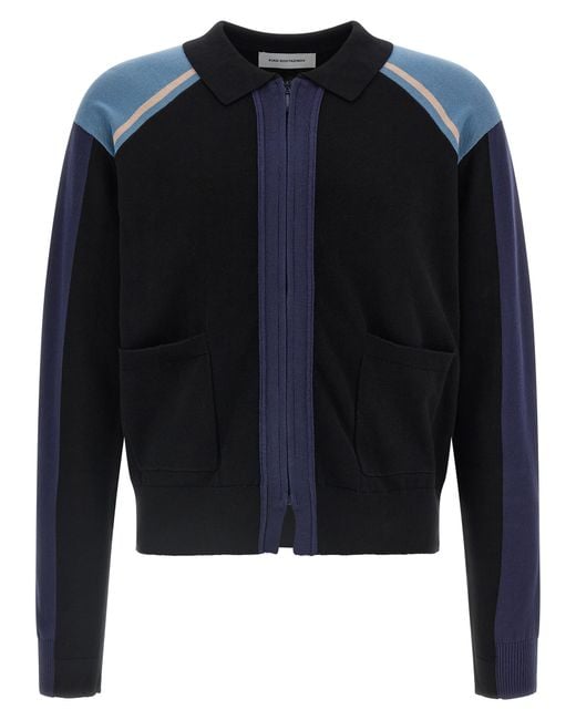 Kiko Kostadinov Blue 'Munno Knit' Cardigan for men