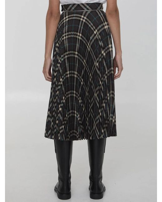 Burberry Black Squared Skirt