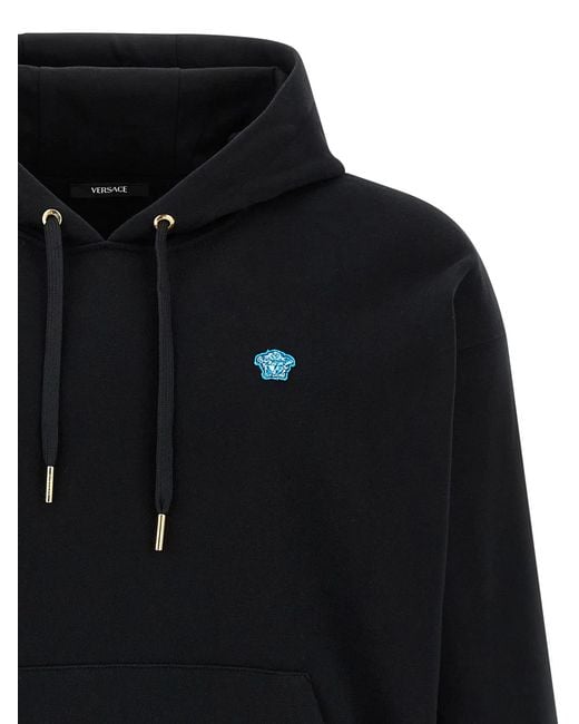 Versace Blue Cotton Sweatshirt for men