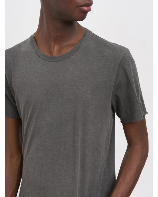 Poeme Bohemien Gray Cotton T-Shirt for men