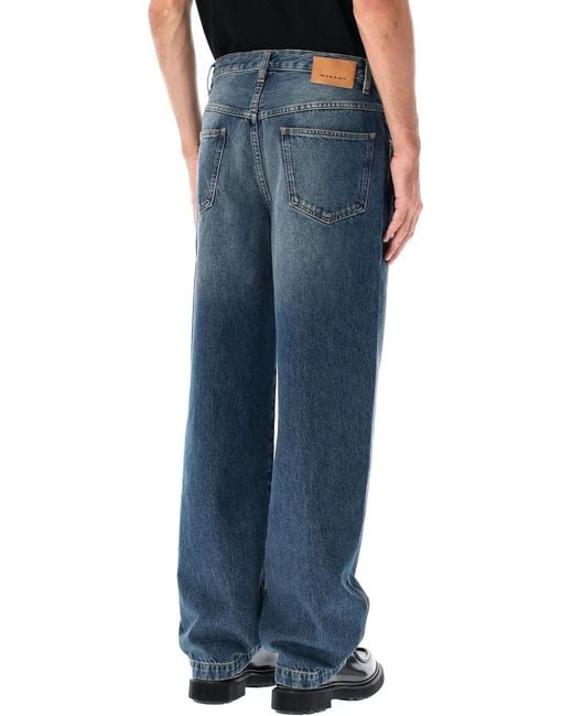 Isabel Marant Blue Marant Jorje Wide-Leg Denim Jeans for men