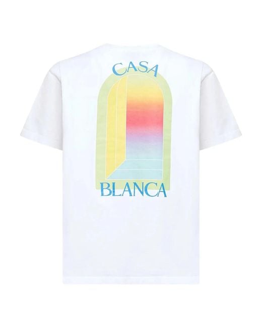 Casablanca White 'Arche Print T-Shirt for men